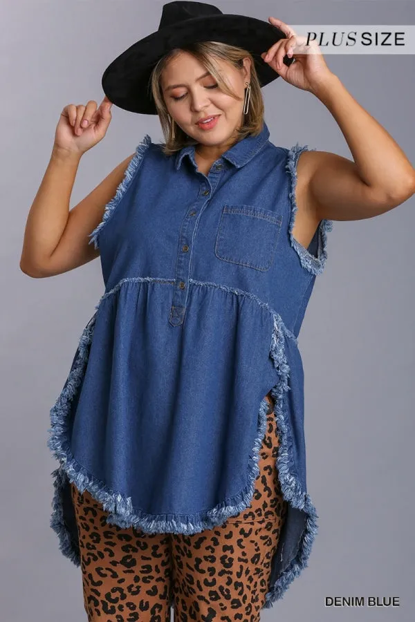 A Day Away Denim Tunic Dress