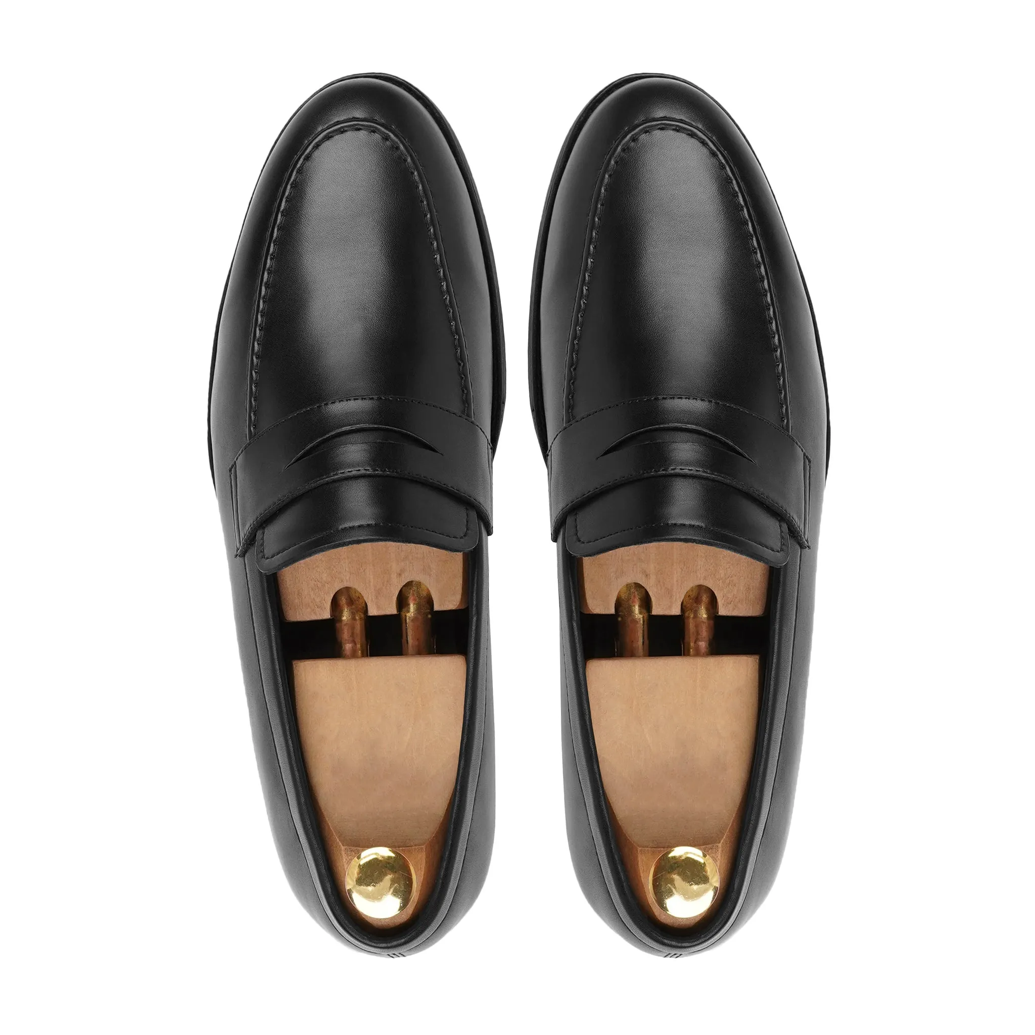 Alton - Men's Black Calf Leather Loafer