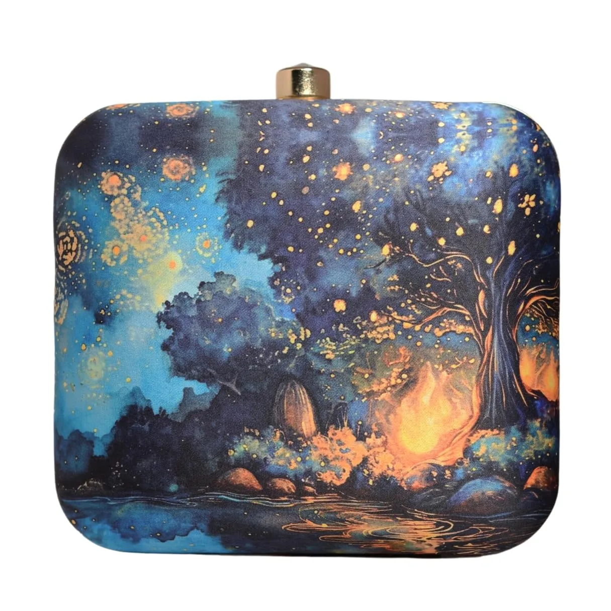 Artklim Starry Night Printed MultiColor Clutch