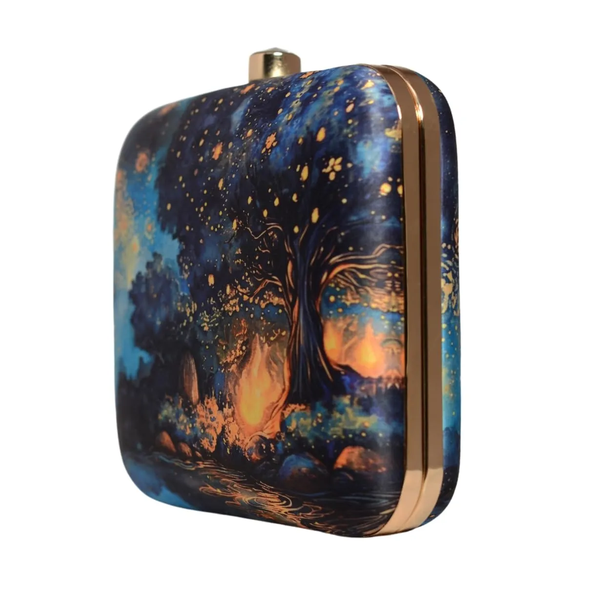 Artklim Starry Night Printed MultiColor Clutch