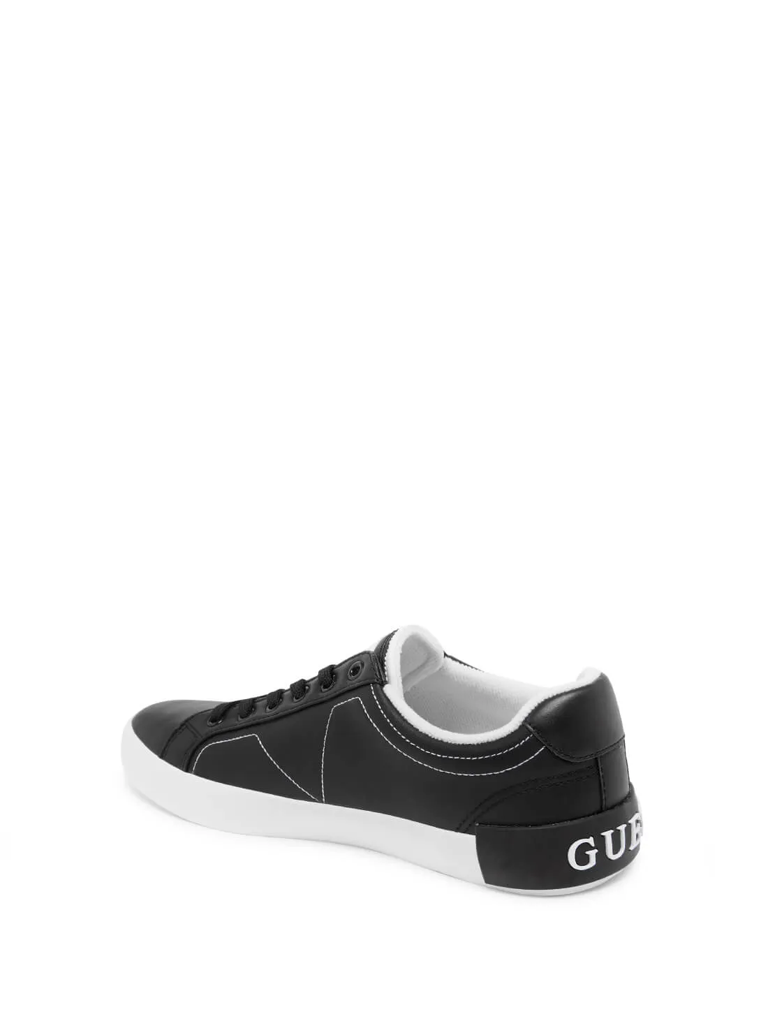 Black Cast Low Top Logo Sneakers