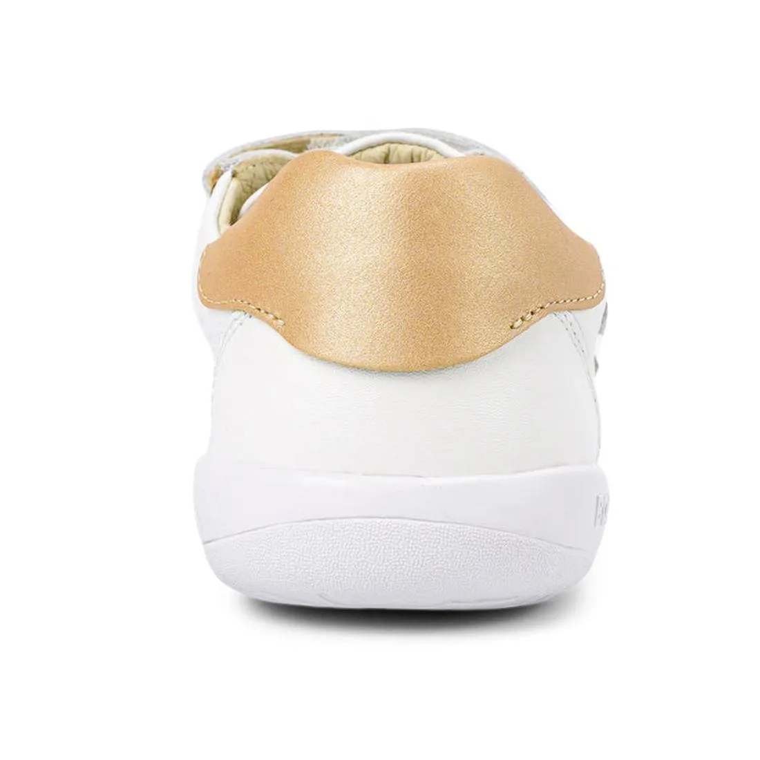 Bobux Kids Plus KP Embossed Sprite Leather Sneaker White Gold