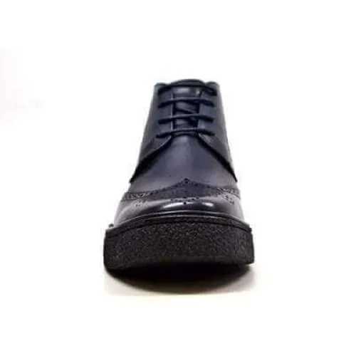 British Walkers Playboy Men's Navy Leather Wingtip Tpr