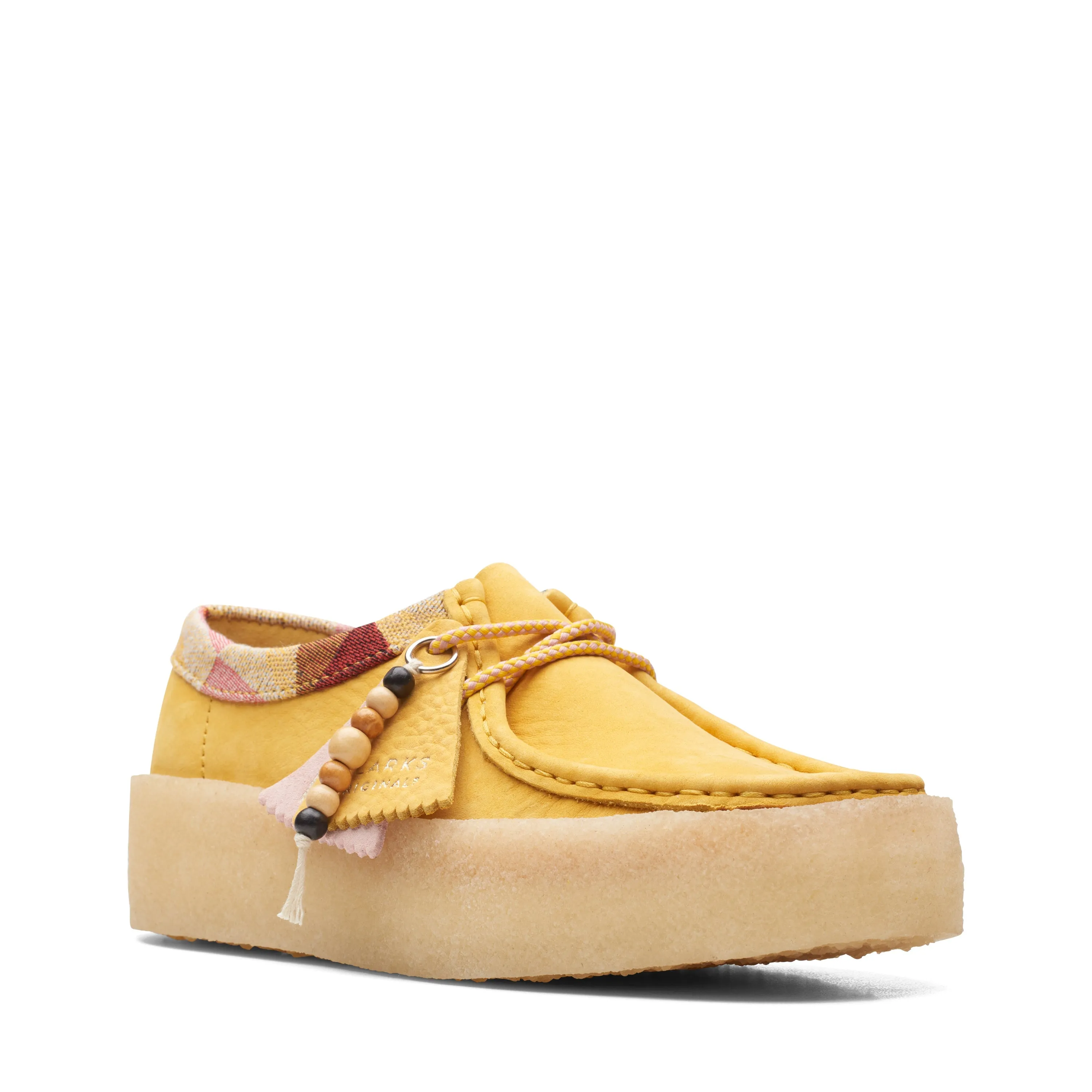 Clarks Originals Wallabee Cup Low Top Women's Yellow Nubuck 26165817