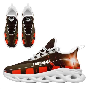 Custom Orange Brown Cleveland Maxsoul Shoes Personalized Sneaker FN003-D020260-8 Custom Online