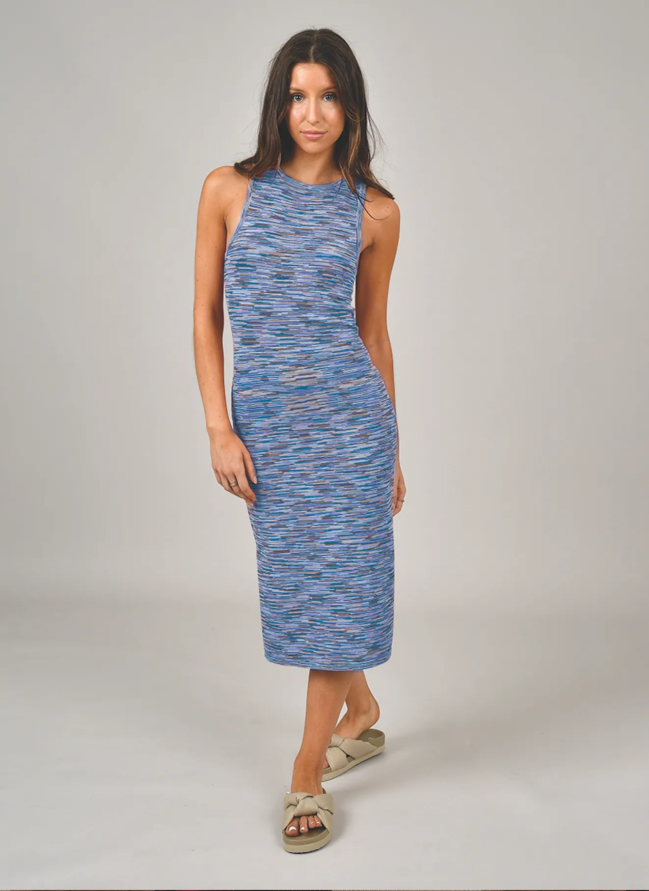 Deedra Tank Dress | Blue Mix