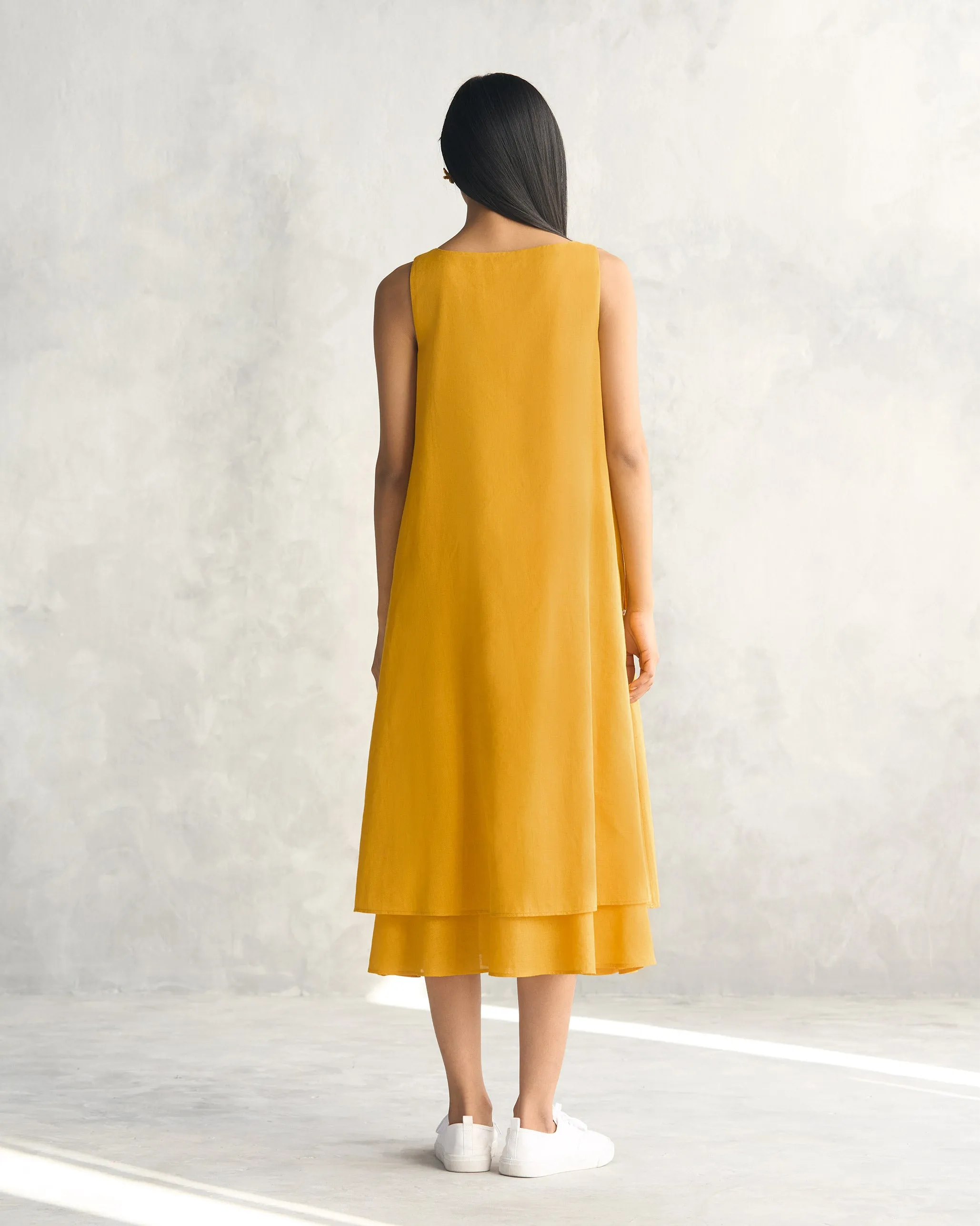 Double Layer Dress - Ochre