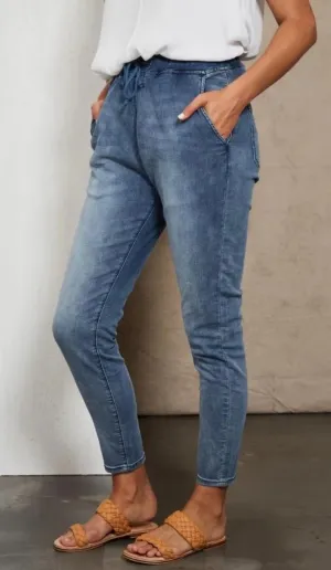 Eb & Ive Ada Denim Pants Blue Denim