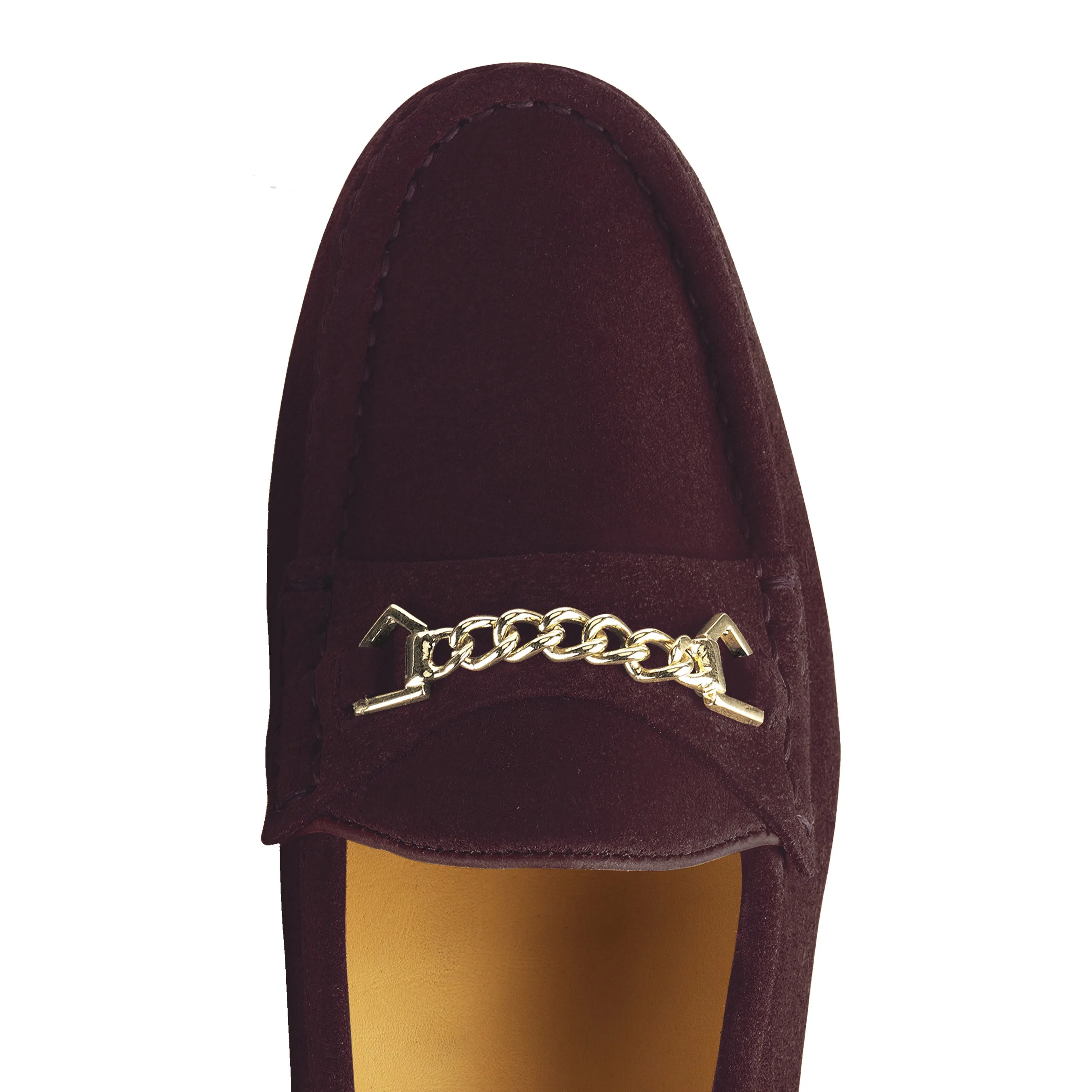 Fairfax & Favor Apsley Ladies Suede Loafer - Plum