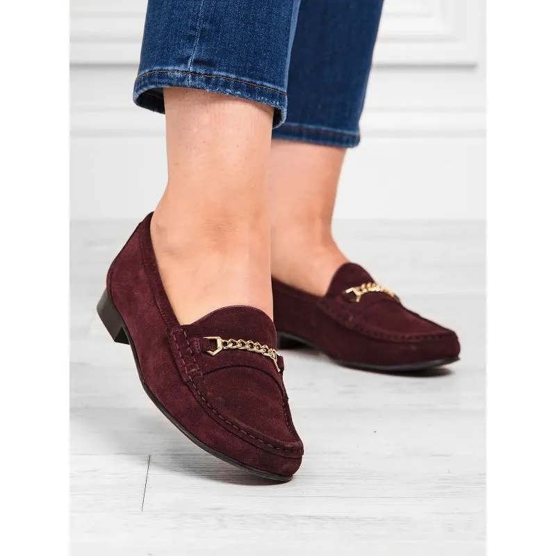 Fairfax & Favor Apsley Ladies Suede Loafer - Plum