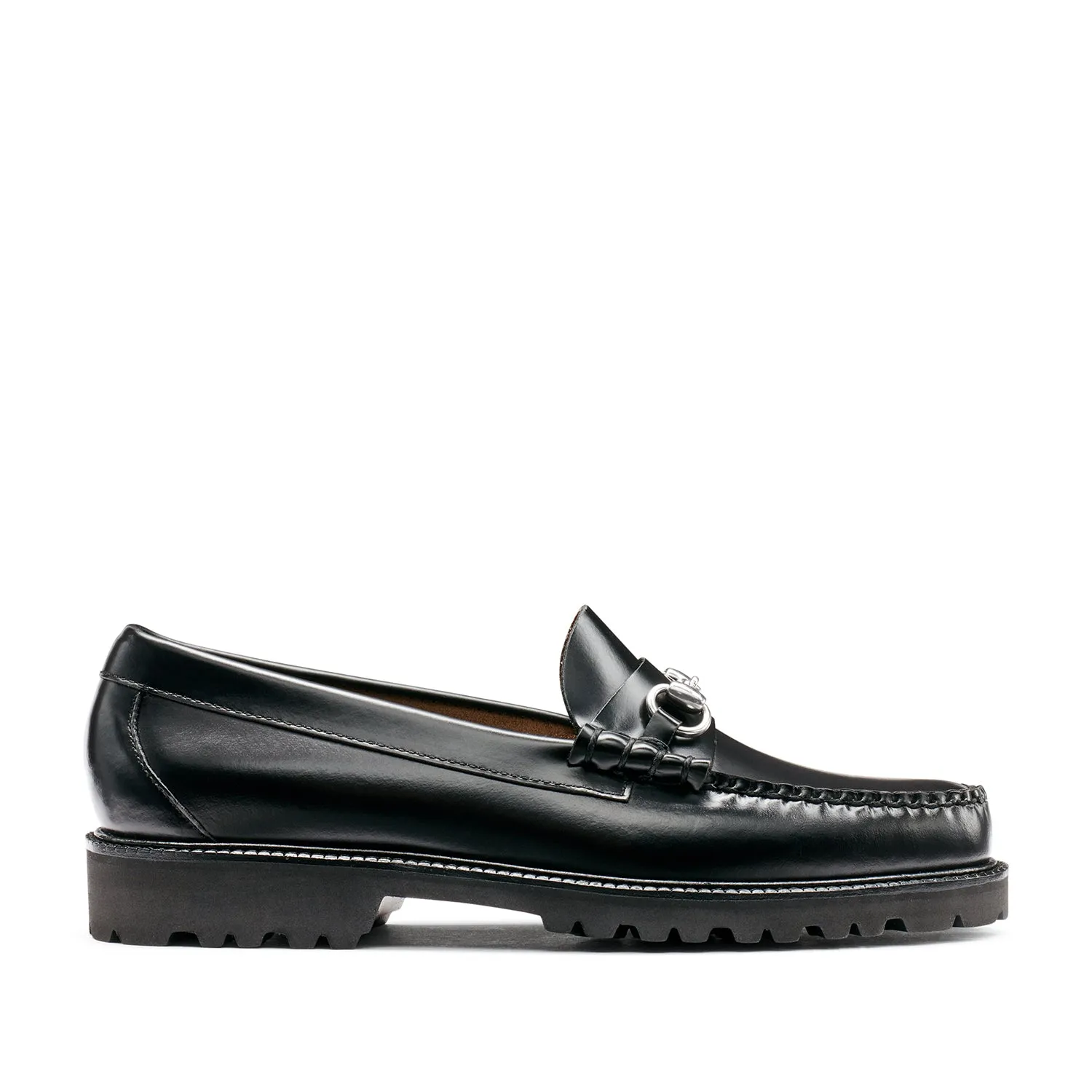 G.H. Bass Men's Lincoln Bit Lug Weejun in Black