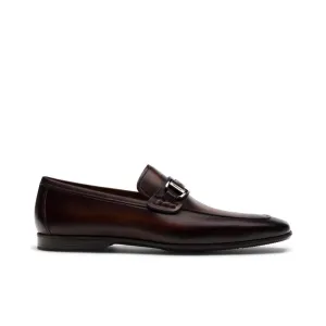 Magnanni 24379 Raso Men's Shoes Brown Calf-Skin Leather Slip-On Penny Loafers (MAGS1079)