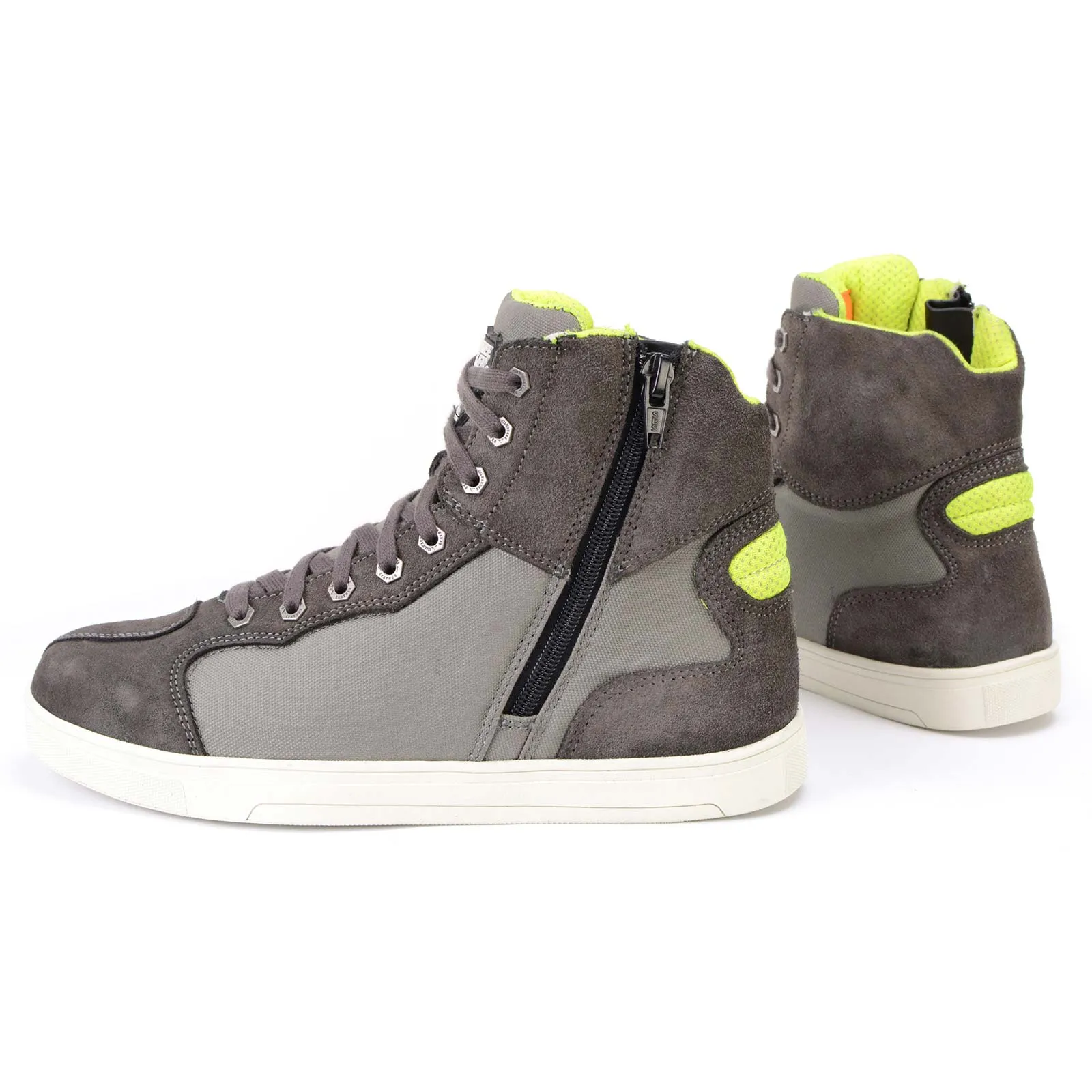 Milwaukee Leather MBM9117 Men's Dark Grey Suede and Grey Canvas Street