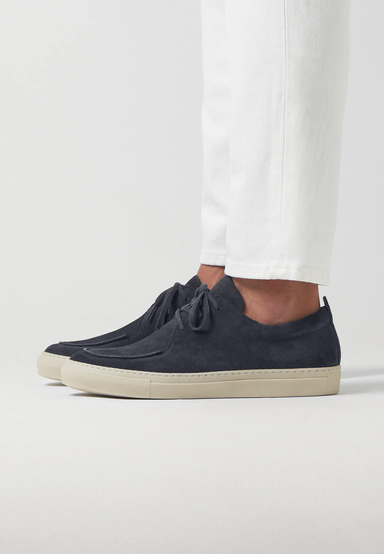 Moc Toe - Navy Suede