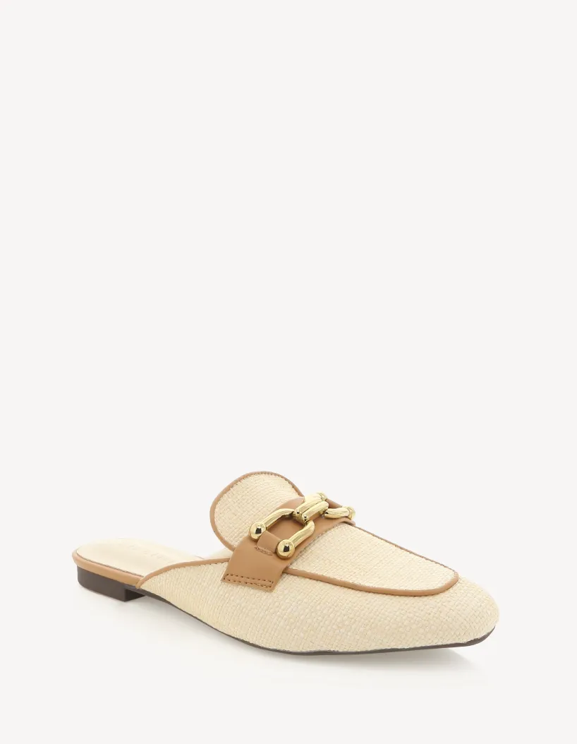 Nicky Billini Vanilla Raffia Loafers