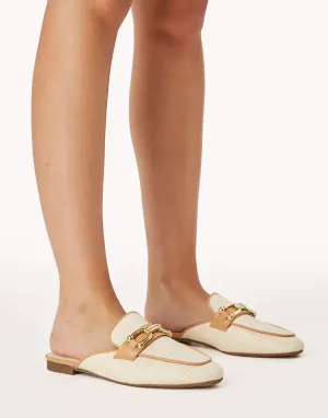 Nicky Billini Vanilla Raffia Loafers