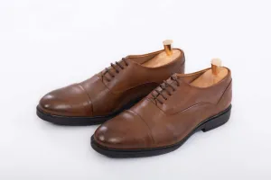 oxford shoes-camel