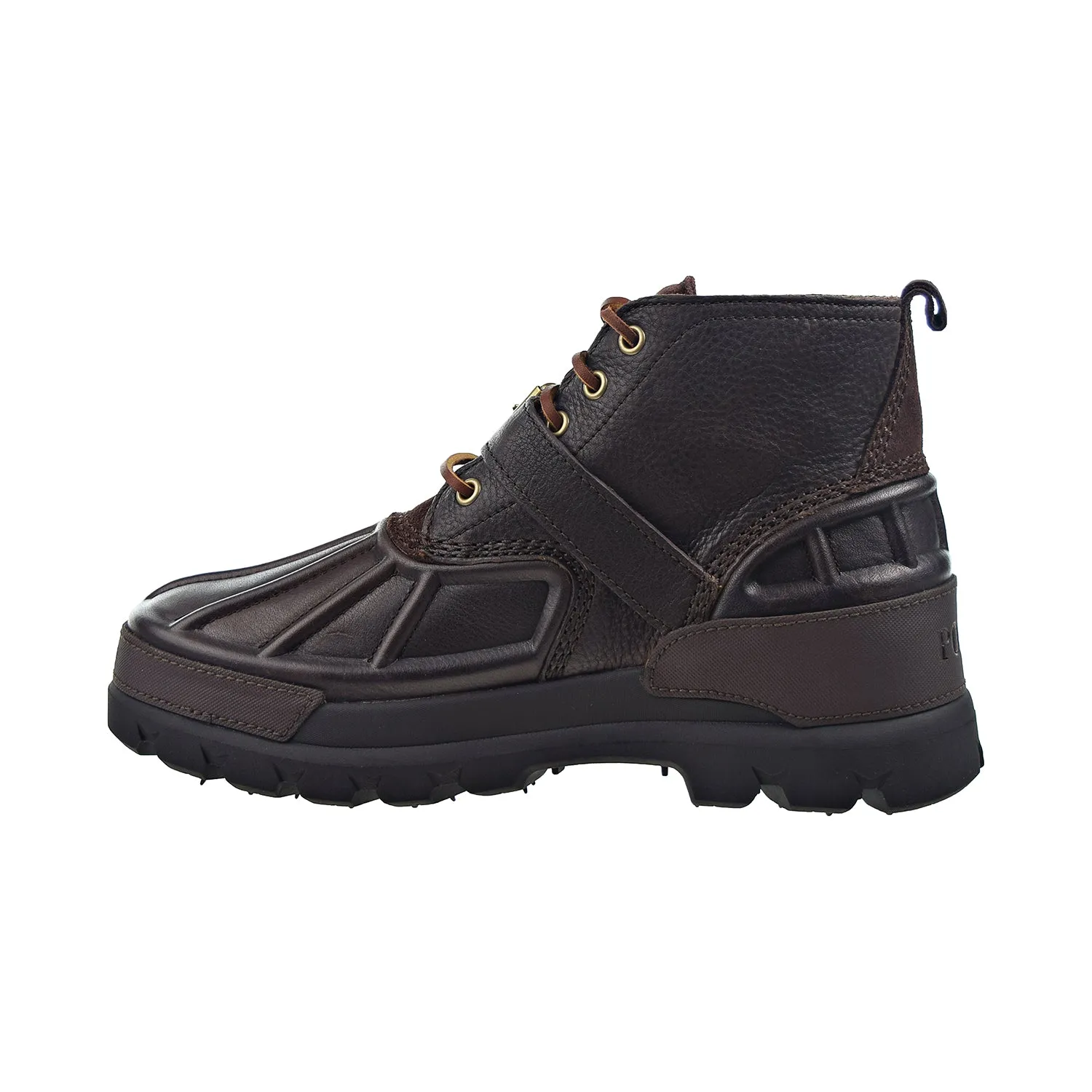 Polo Ralph Lauren Oslo Low Men's Leather Boots Dark Brown