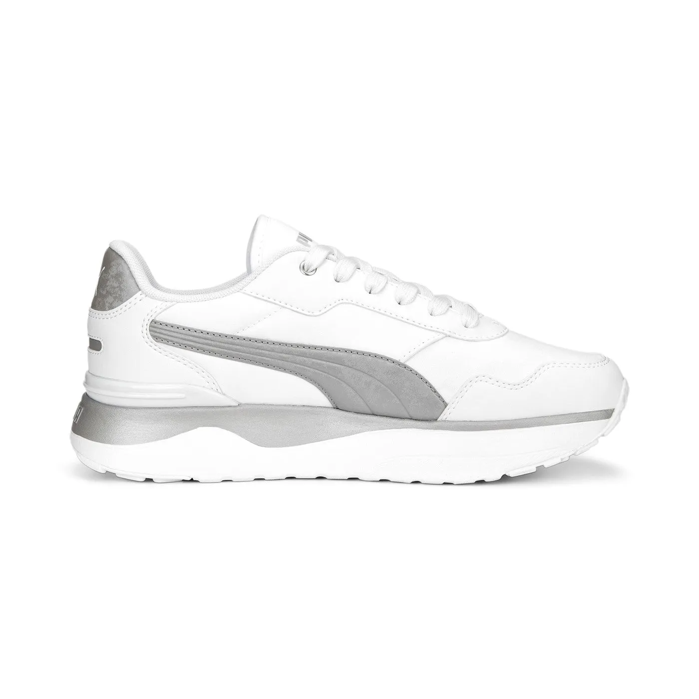 Puma scarpa sneakers da donna R78 Voyage Space Metallics 391130 02 bianco-argento