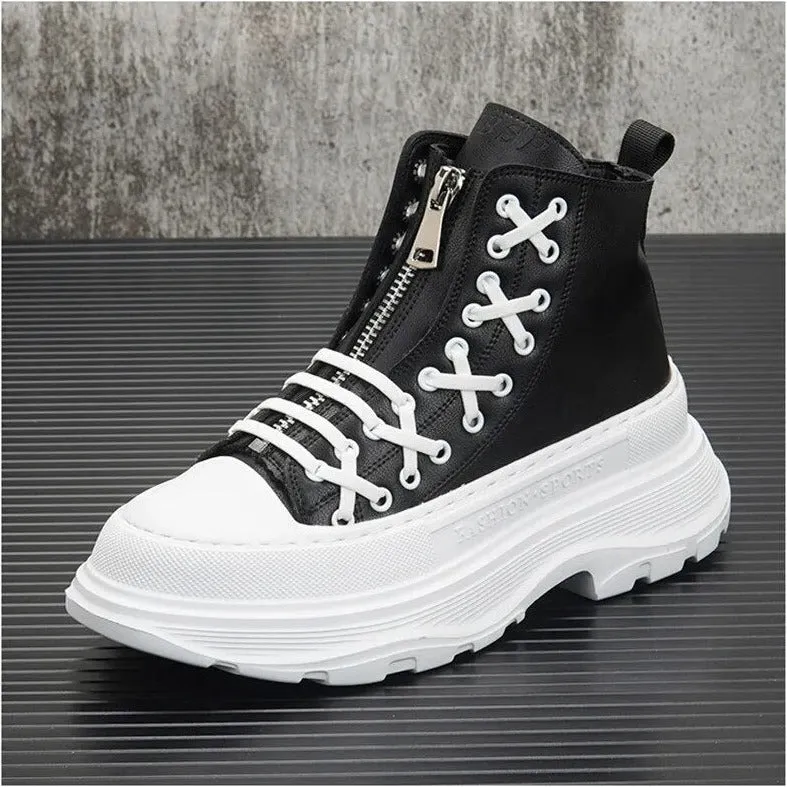 Punk Style Thick Bottom High Top Sneakers