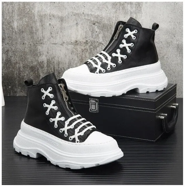 Punk Style Thick Bottom High Top Sneakers