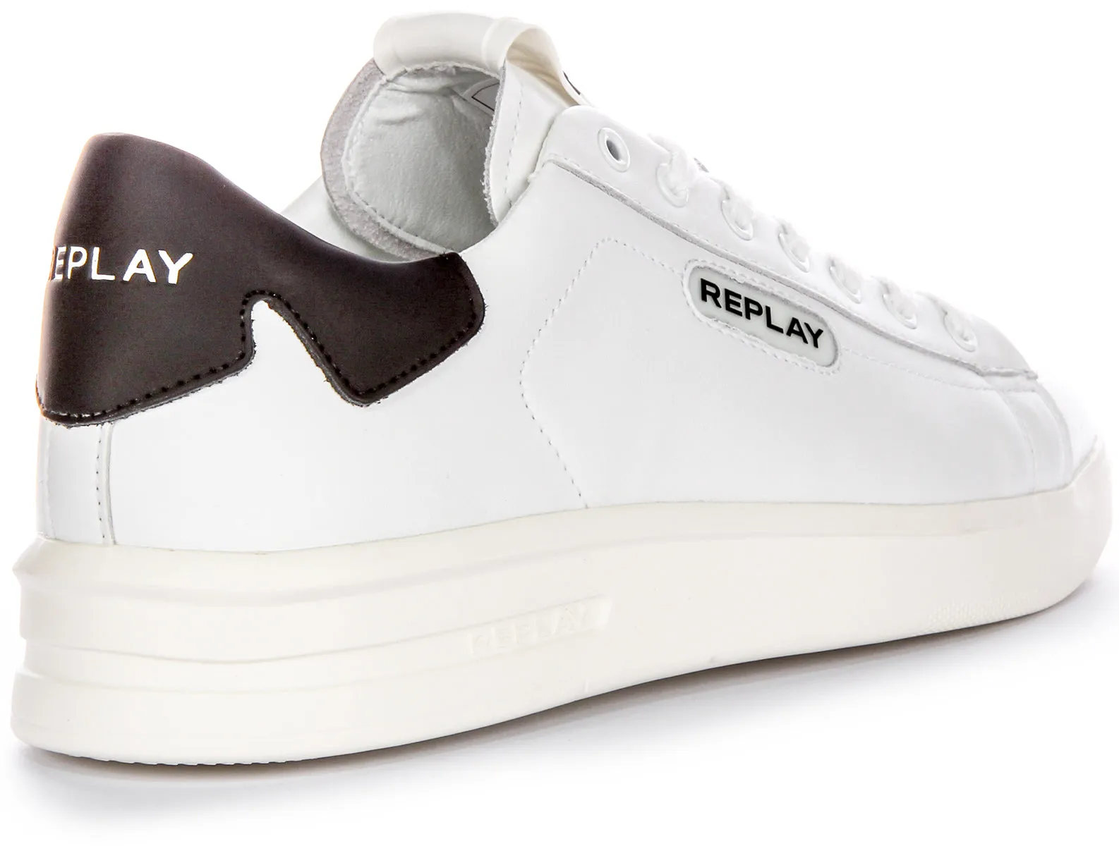 Replay University Prime In White Black For Men