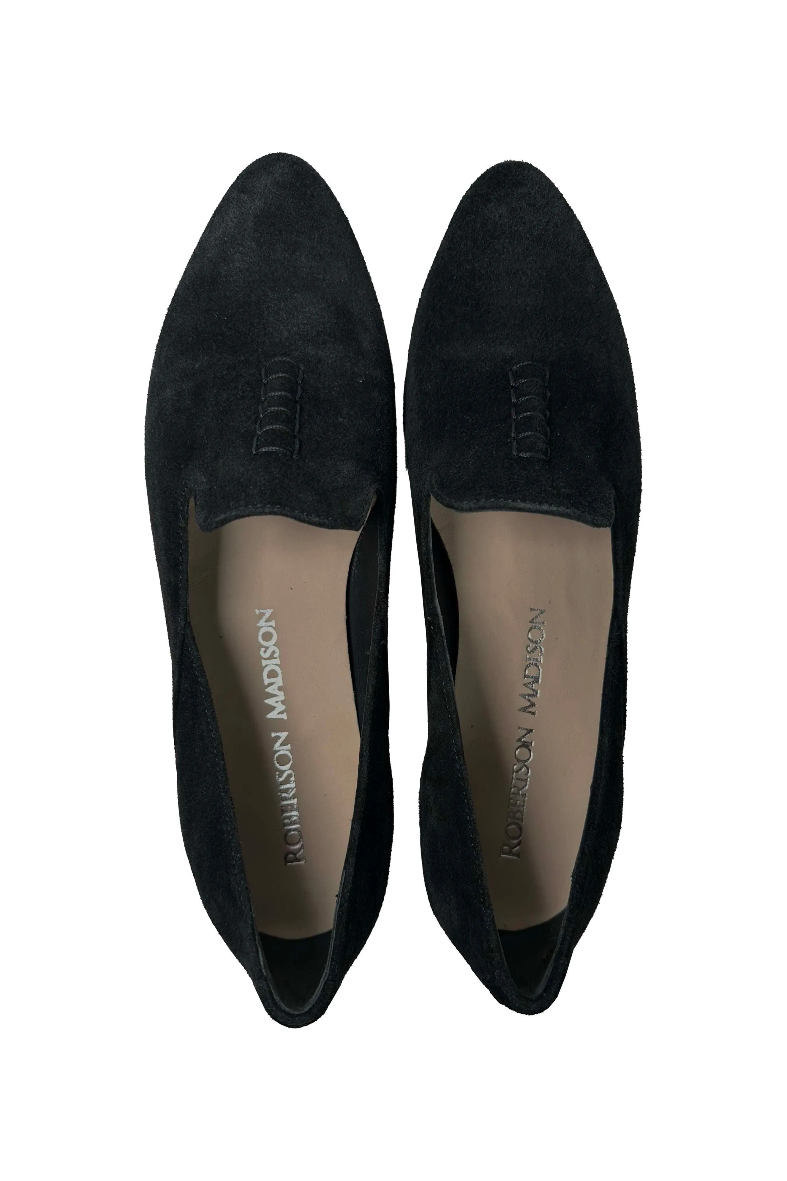 Robertson Madison Geneva Suede Loafer 47.300.065 | Silk Nero (Black Suede) | Clearance Final Sale