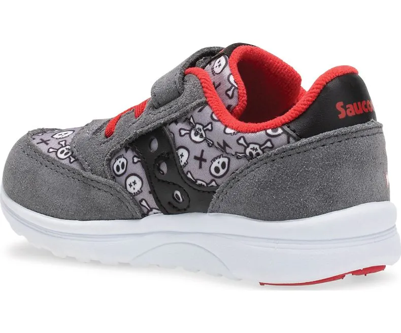 Saucony Grey/Pirate Red Baby Jazz Lite Baby/Toddler Sneaker