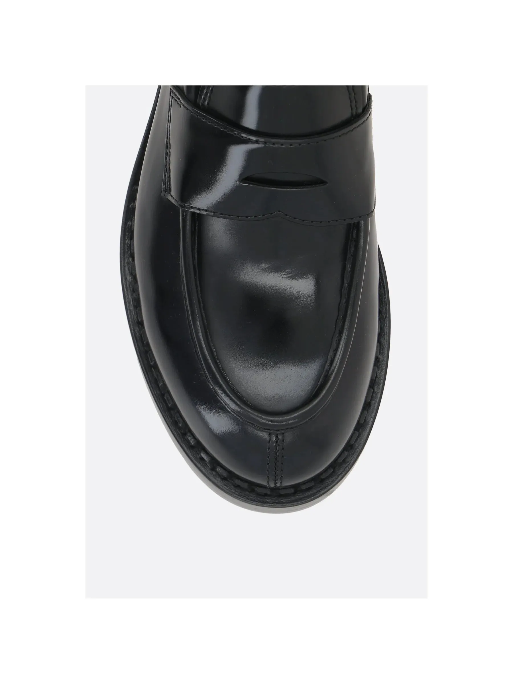 Shiny Leather Loafers