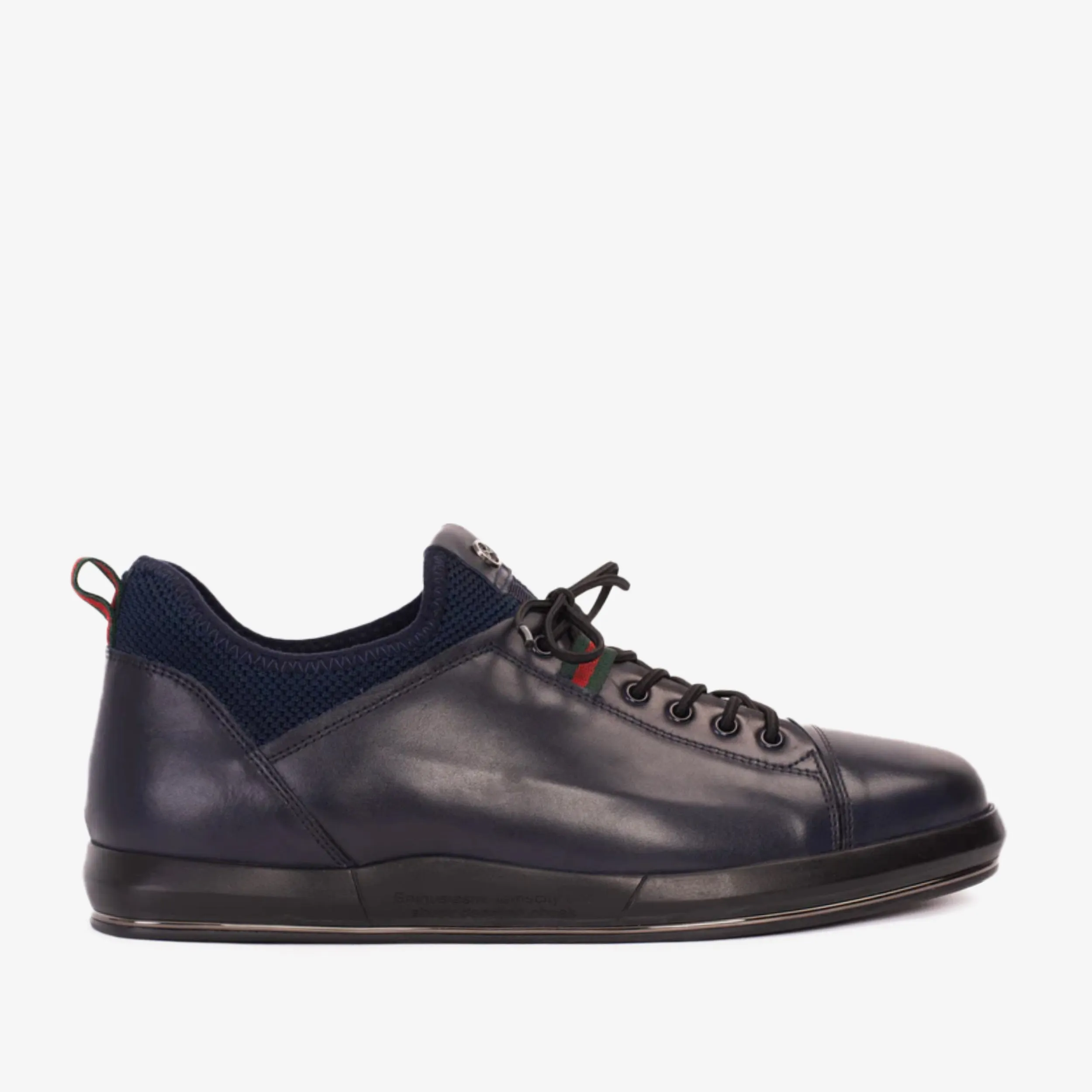 The Hoxton Navy Leather Men  Sneaker Final Sale!