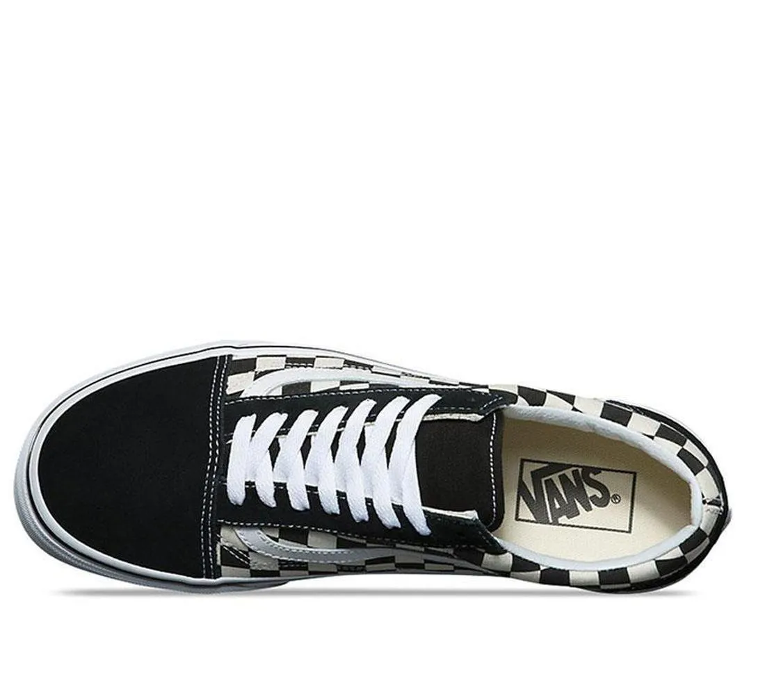 Vans - Old Skool - Youth's Primary Check Black White - NOT RETURNABLE