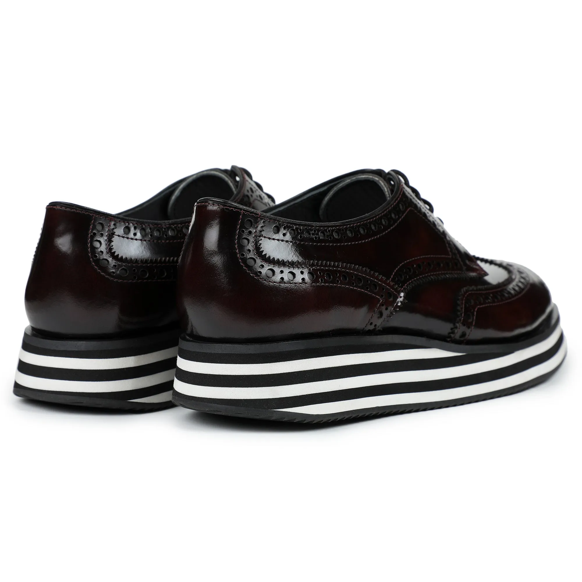 Wingtip Sneakers- Burgundy