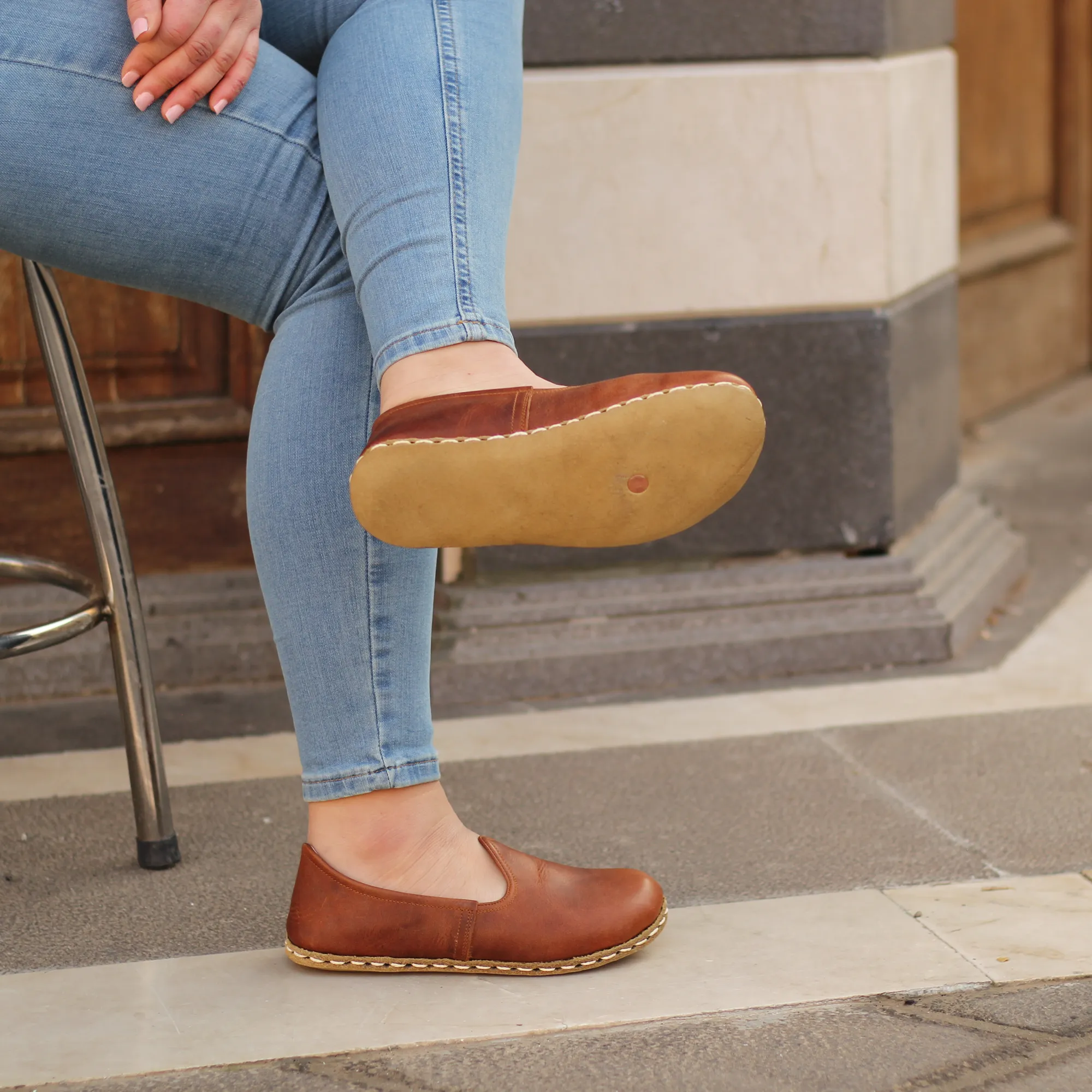 Women's Barefoot Grounding Shoes - Crazy New Brown