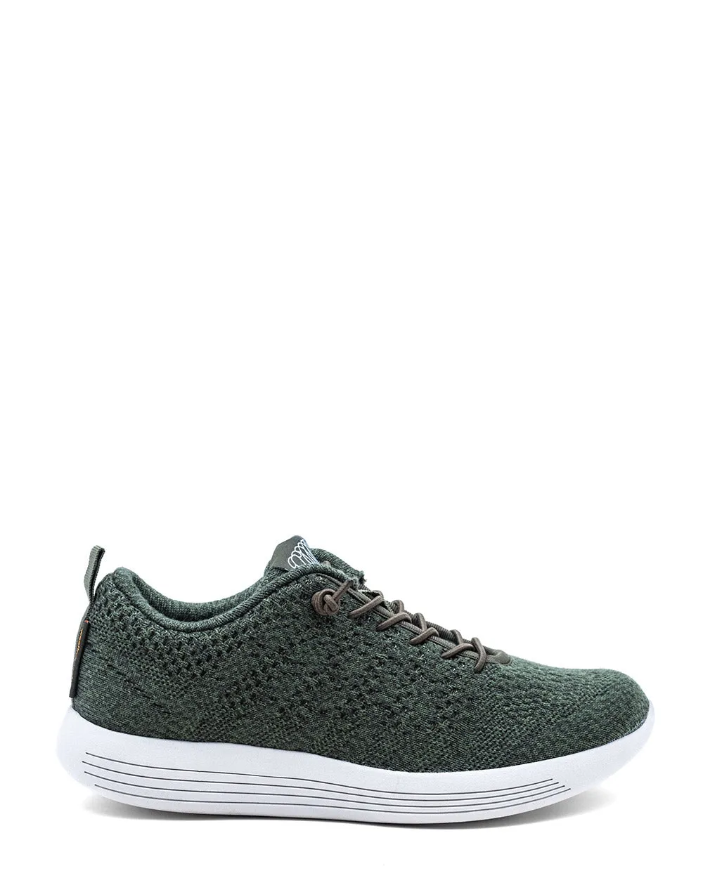 WooLLooMooLoo Belmont Mens Green Merino Casual Sneaker